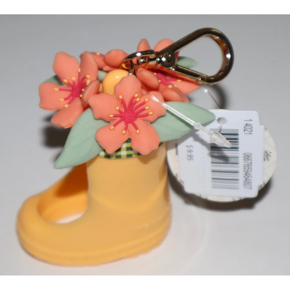 Vera Bradley x Bath & Body Works Yellow Rain Boot Flower PocketBac Holder NWT - Picture 5 of 9